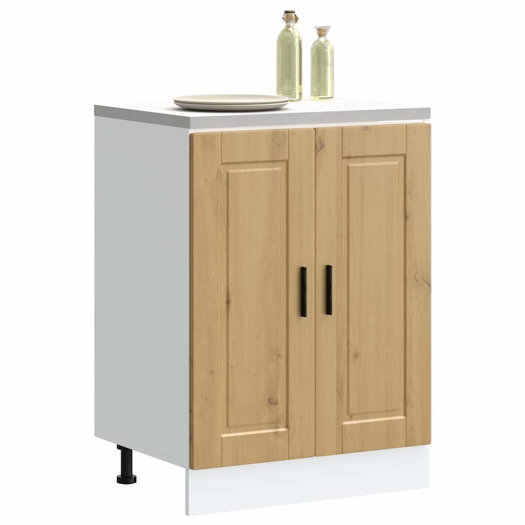 Kitchen Base Cabinet Porto Artisan Oak Engineered Wood