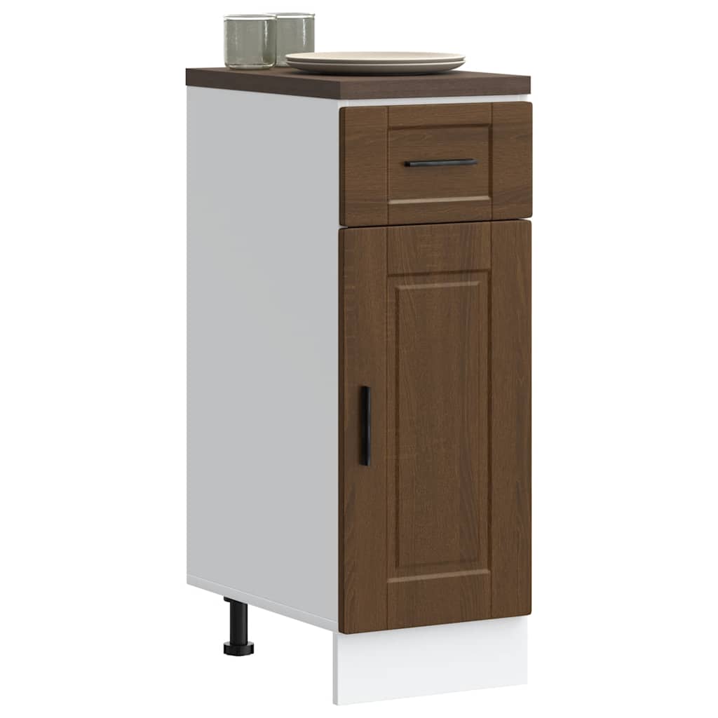 Kitchen Base Cabinet Porto Brown Oak Engineered Wood
