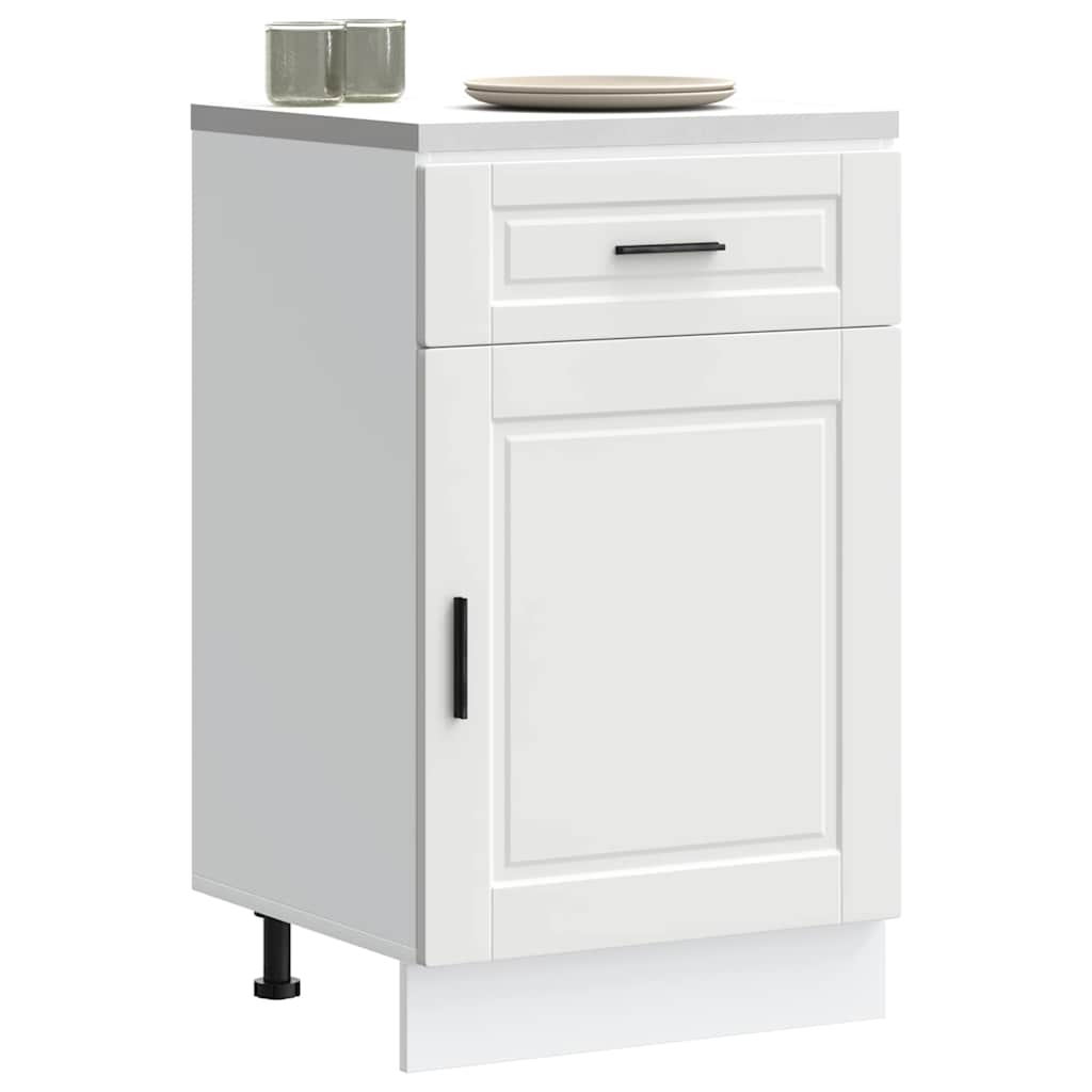 Kitchen Base Cabinet Porto White Engineered Wood