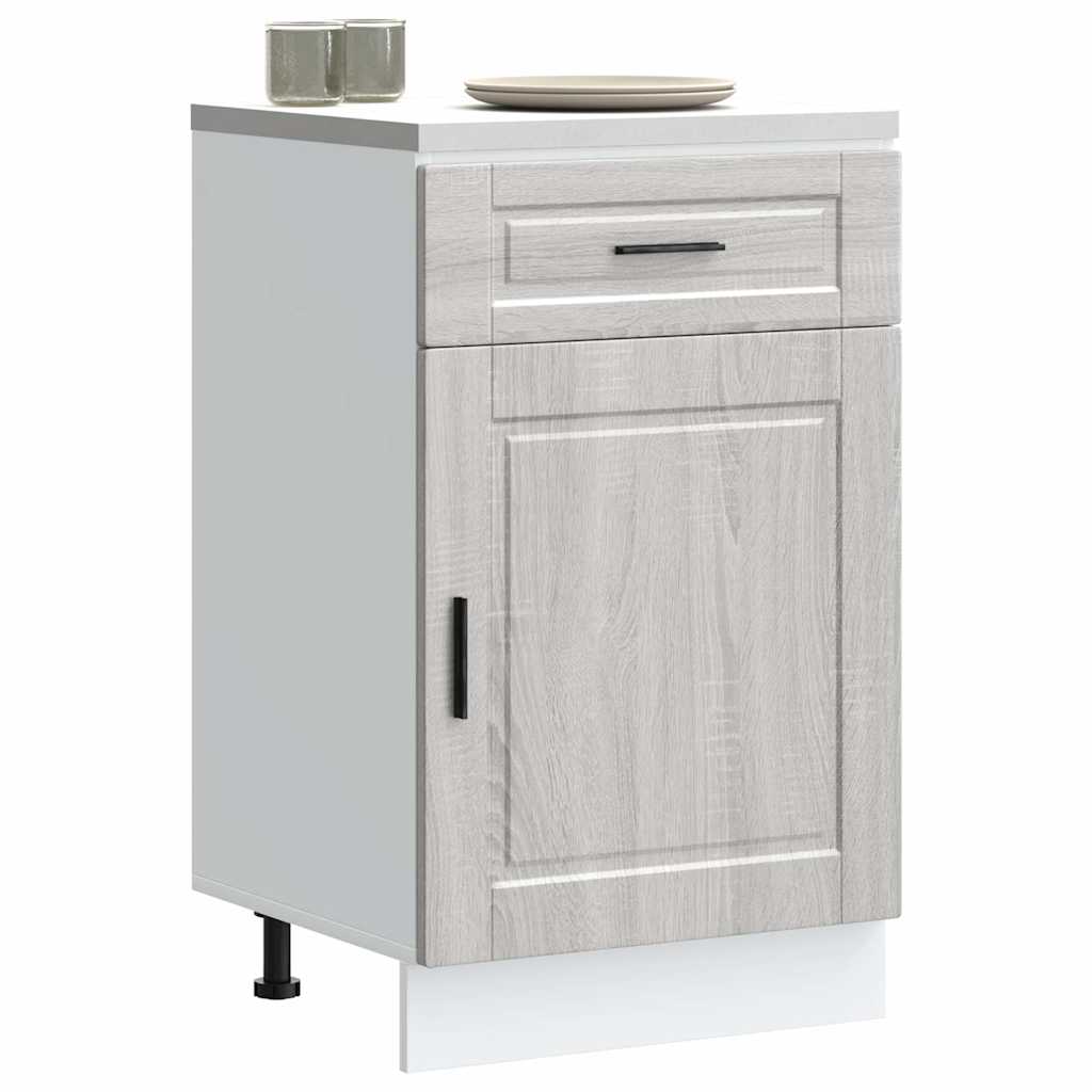 Kitchen Base Cabinet Porto Grey Sonoma Engineered Wood