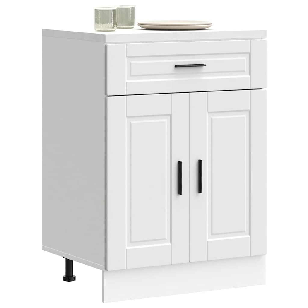 Kitchen Base Cabinet Porto White Engineered Wood
