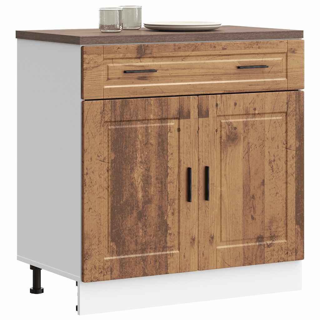 Kitchen Base Cabinet Porto Old Wood Engineered Wood