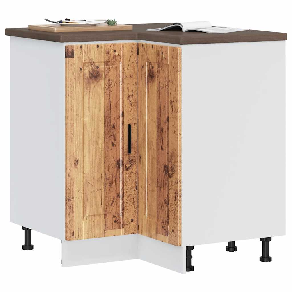 Kitchen Corner Base Cabinet Porto Old Wood Engineered Wood