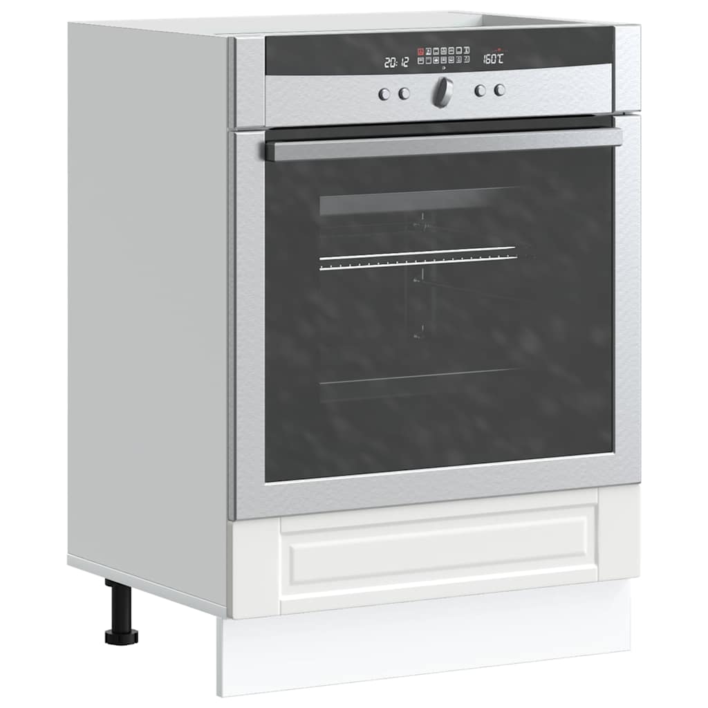 Oven Cabinet Porto White Engineered Wood