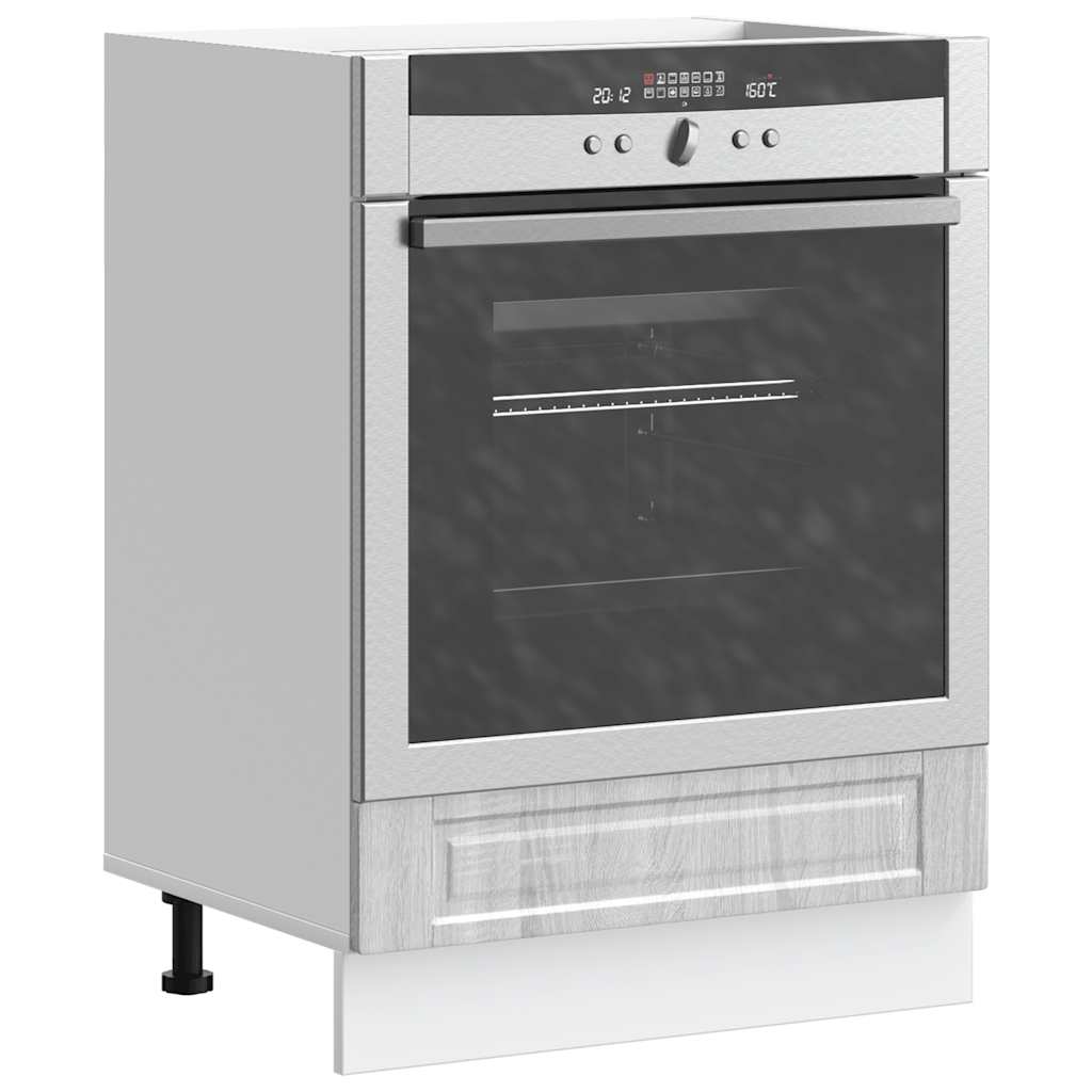 Oven Cabinet Porto Grey Sonoma Engineered Wood