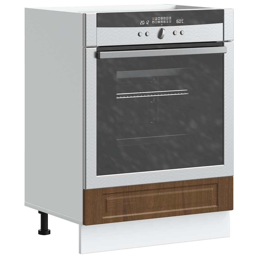 Oven Cabinet Porto Brown Oak Engineered Wood