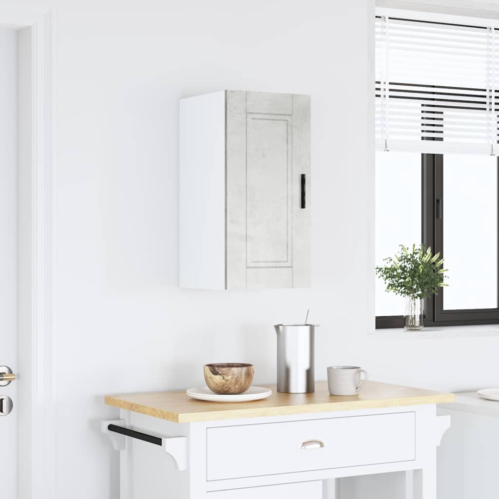 Kitchen Wall Cabinet Porto Concrete Grey Engineered Wood