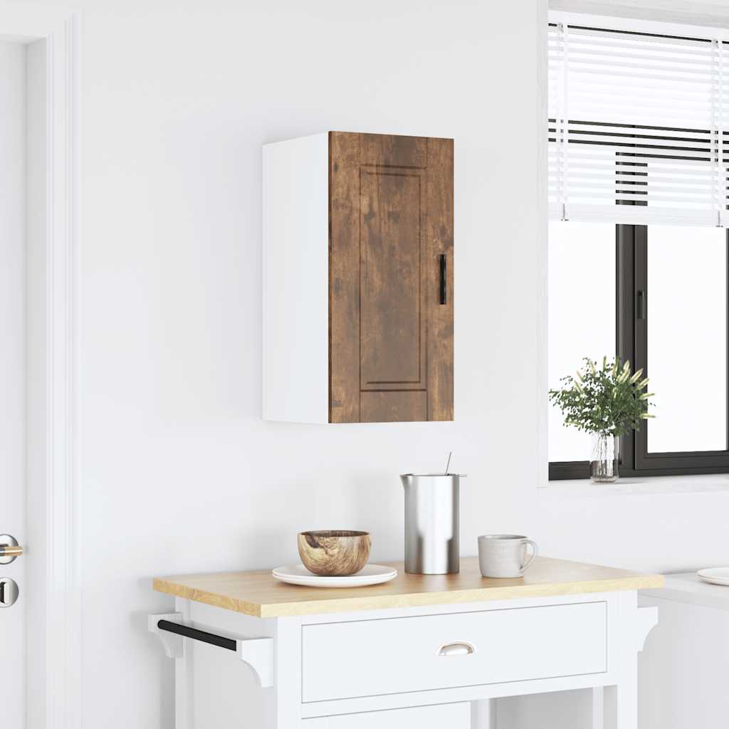 Kitchen Wall Cabinet Porto Smoked Oak Engineered Wood