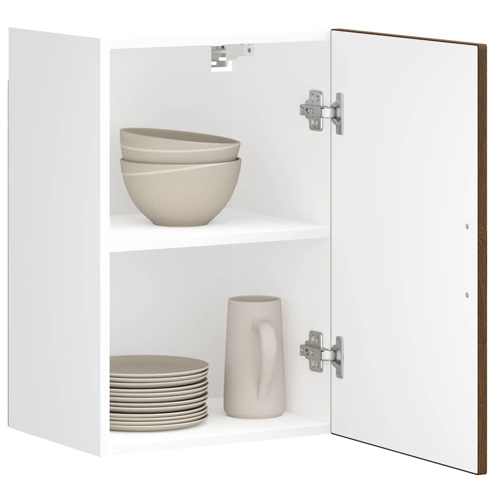 Kitchen Wall Cabinet Porto Brown Oak Engineered Wood