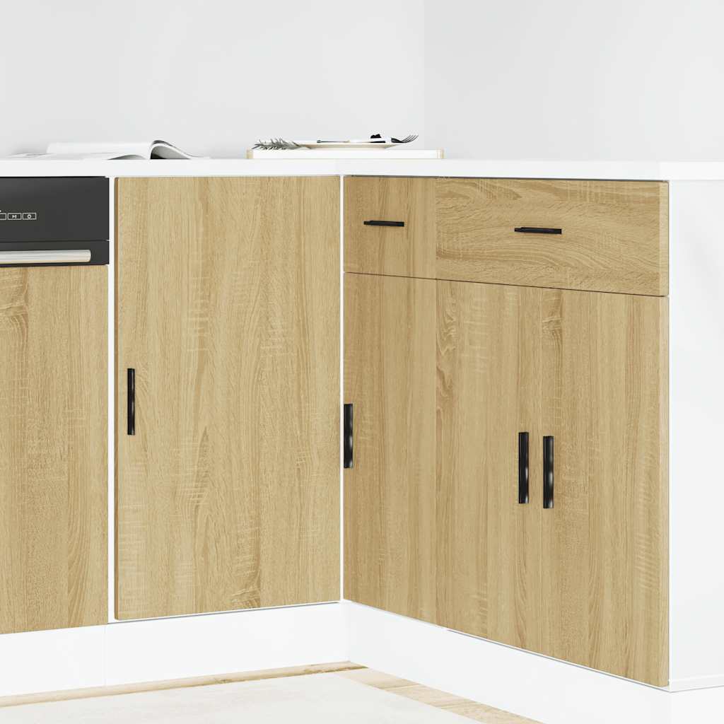 Sink Base Cabinet Lyon Sonoma Oak Engineered Wood