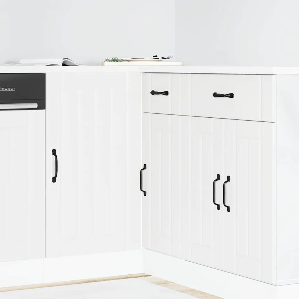 Sink Base Cabinet Lucca White Engineered Wood