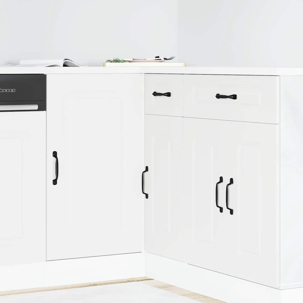 Kitchen Base Cabinet Kalmar White Engineered Wood