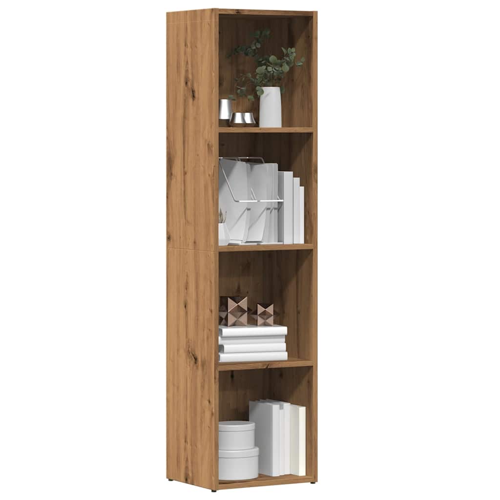Book Cabinet Artisan Oak 36x30x143 cm Engineered Wood