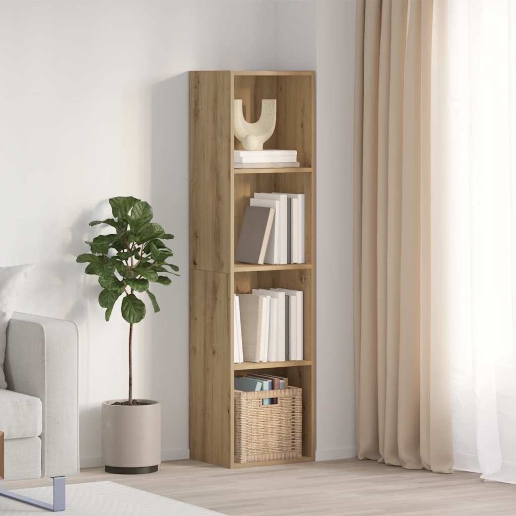 Book Cabinet/TV Cabinet Artisan Oak 36x30x143cm Engineered Wood