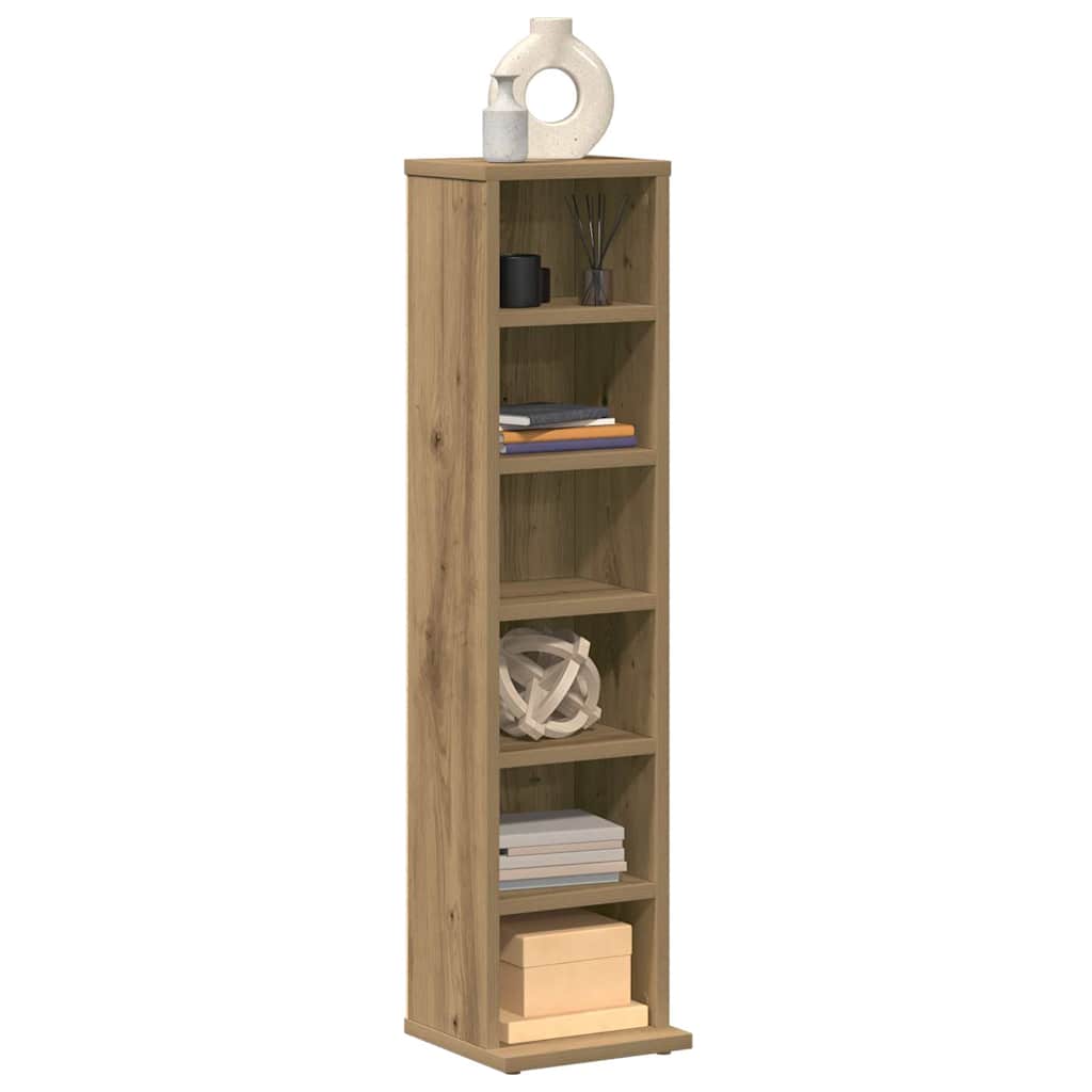 CD Cabinet Artisan Oak 21x20x88 cm Engineered Wood