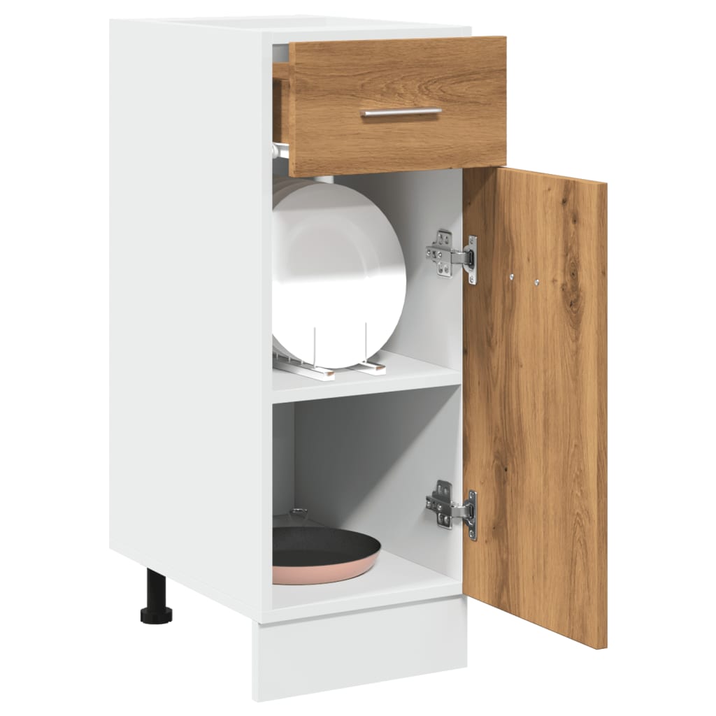 Drawer Bottom Cabinet Lyon Artisan Oak 30x46x81.5 cm Engineered Wood