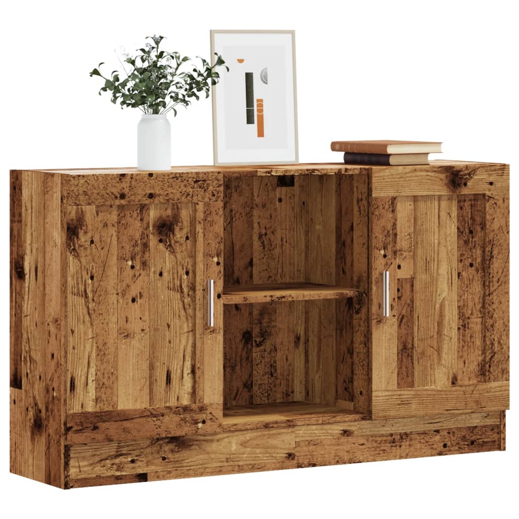 Sideboard Old Wood 120x30.5x70 cm Engineered Wood