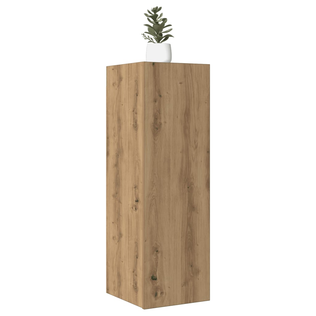 TV Cabinets 2 pcs Artisan Oak 30.5x30x90 cm Engineered Wood