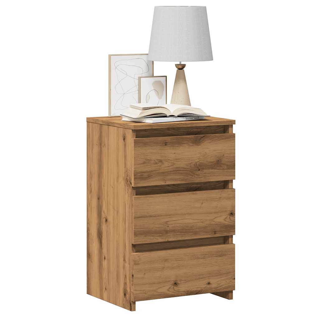 Bedside Cabinets 2 pcs Artisan Oak 40x35x62.5 cm Engineered Wood
