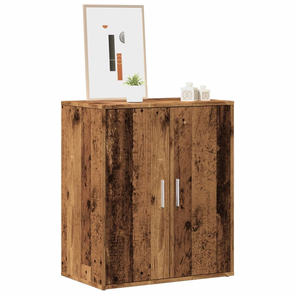 IRONCLAD Small Shoe Cabinet Old Wood