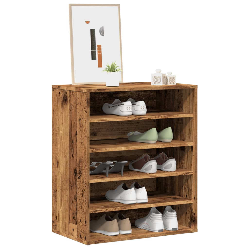 IRONCLAD Small Shoe Cabinet Old Wood