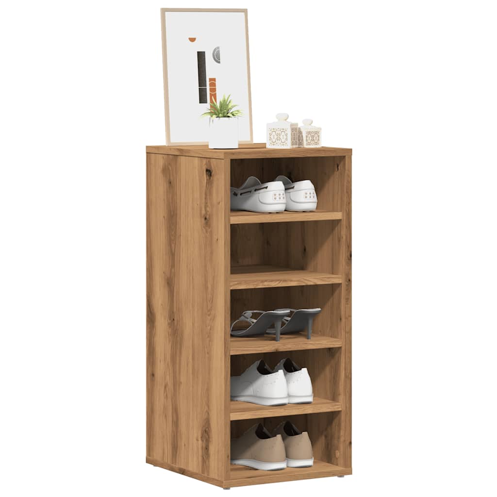 SUMMIT Small Shoe Cabinets 2 Pieces Artisan Oak