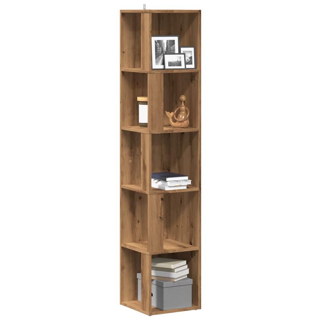 Corner Cabinet Artisan Oak 33x33x165 cm Engineered Wood