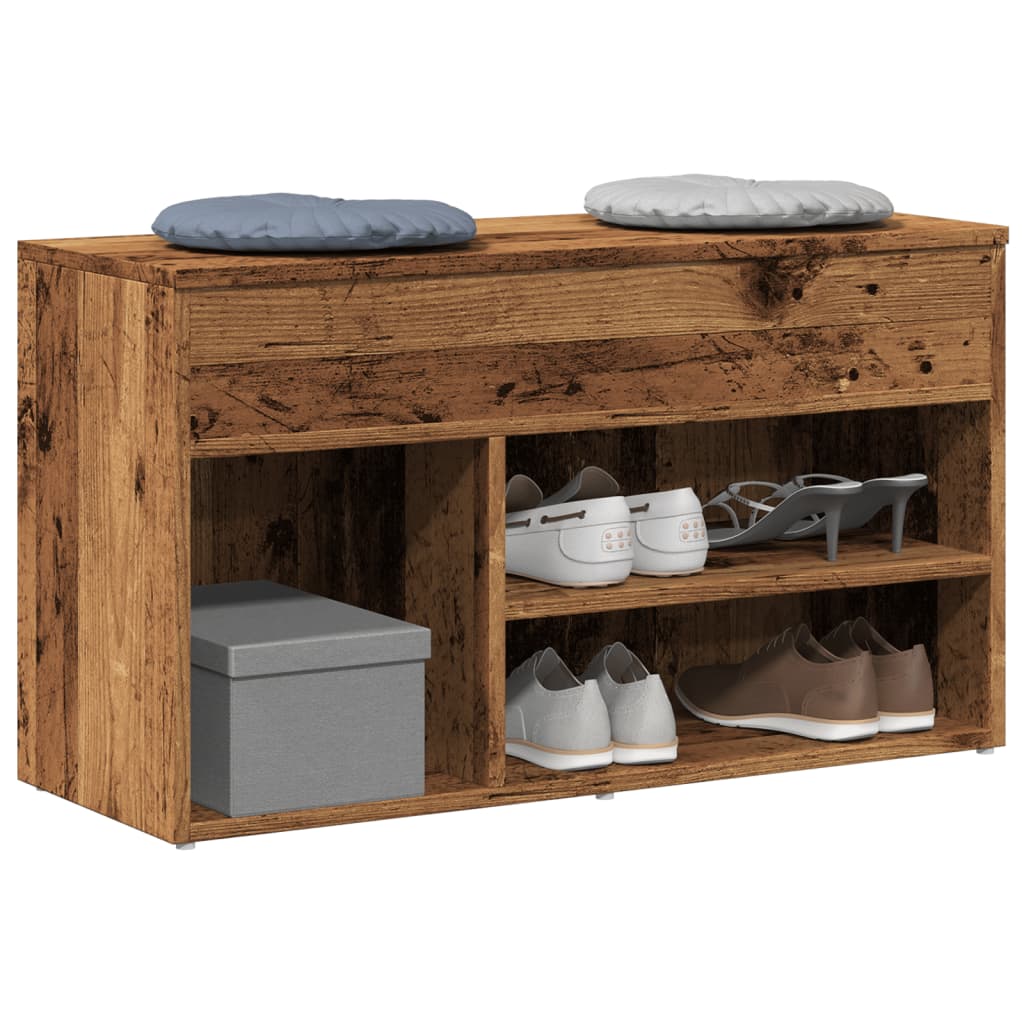 RAVEN Medium Shoe Bench Old Wood