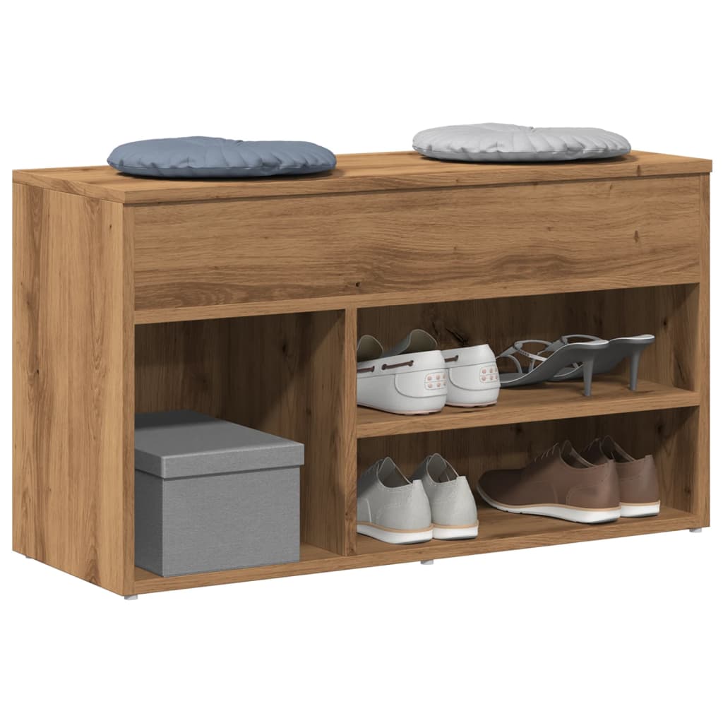RAVEN Medium Shoe Bench Artisan Oak