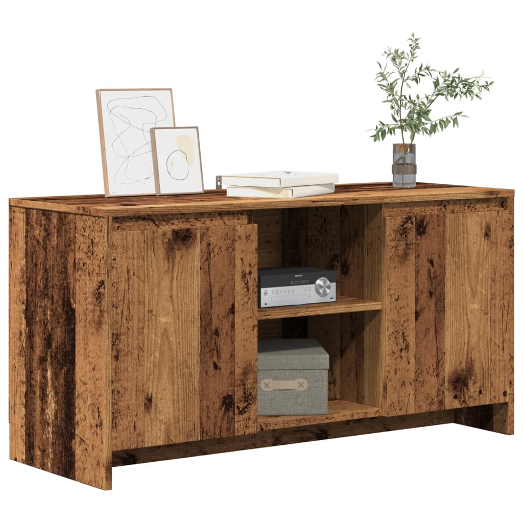 TV Cabinet Old Wood 102x37.5x52.5 cm Engineered Wood