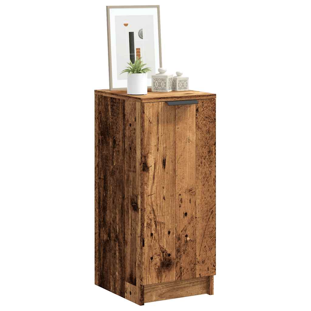 PIONEER Small Shoe Cabinet Old Wood