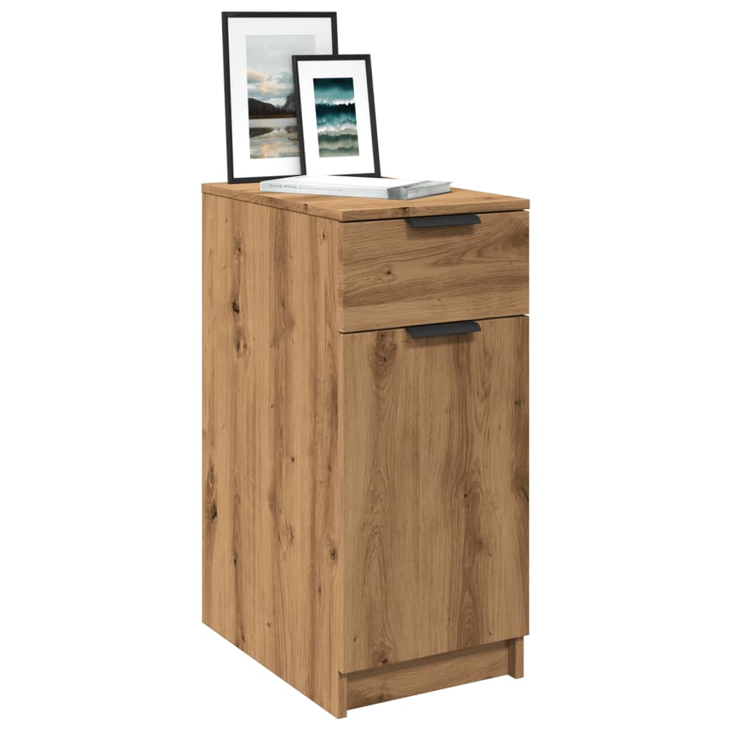 Desk Cabinet Artisan Oak 33x50x75 cm Engineered Wood