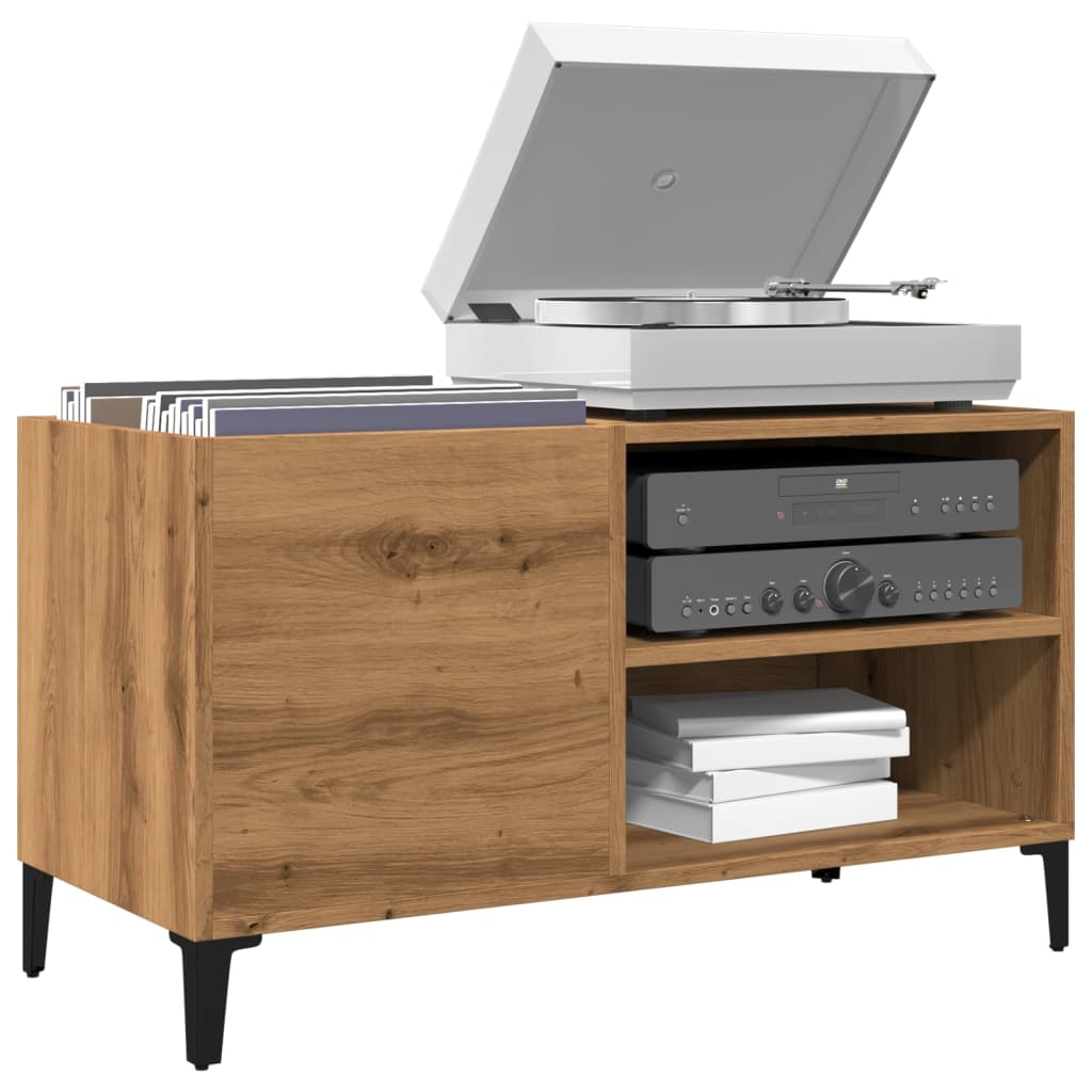 Record Cabinet Artisan Oak 84.5x38x48 cm Engineered Wood