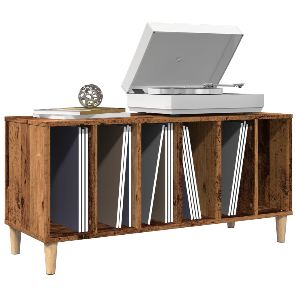 Record Cabinet Old Wood 100x38x48 cm Engineered Wood