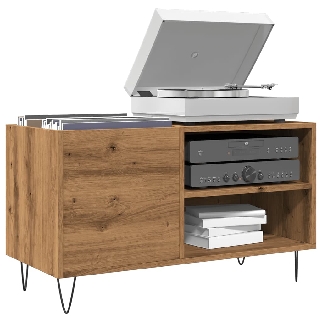Record Cabinet Artisan Oak 84.5x38x48 cm Engineered Wood