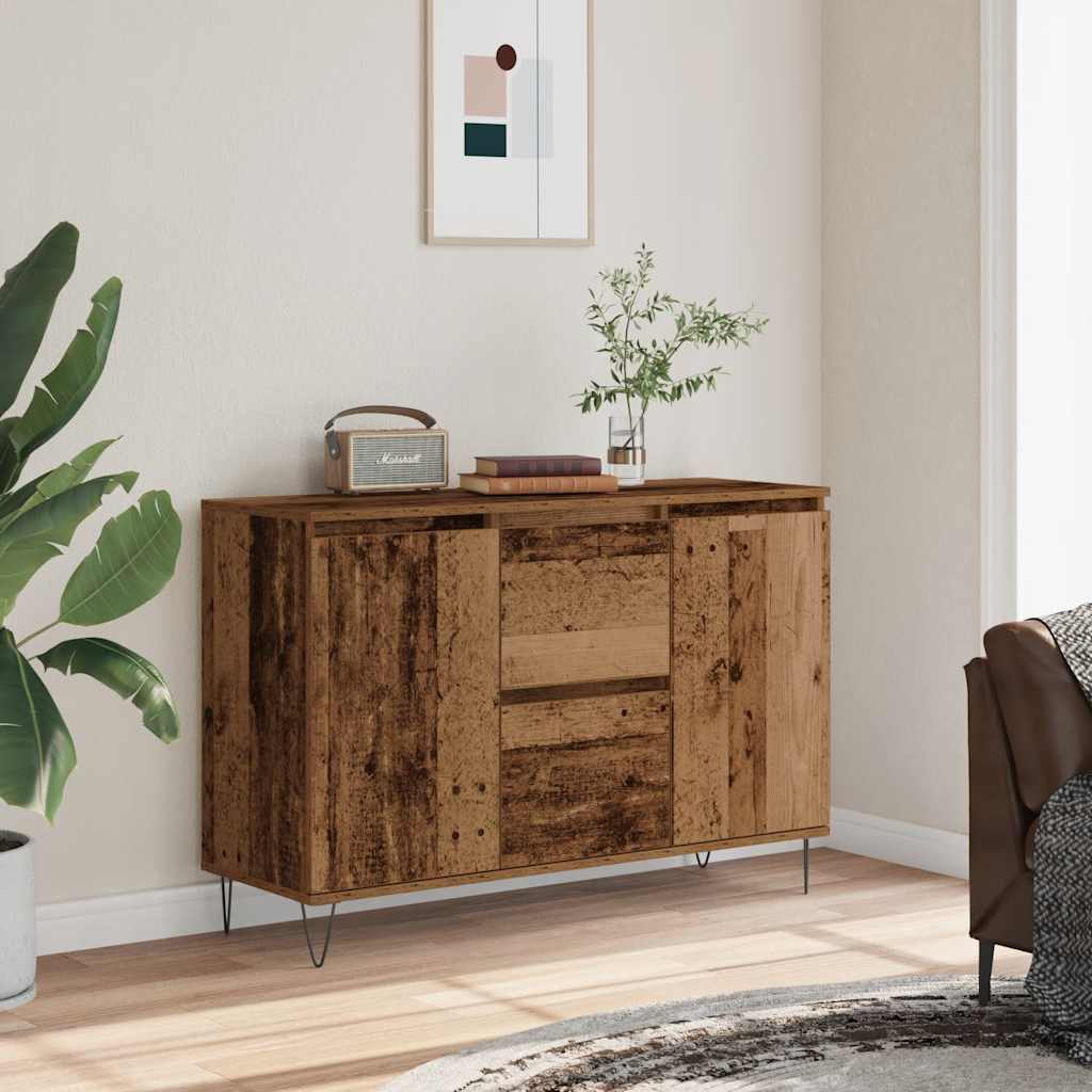 Sideboard Old Wood 104x35x70 cm Engineered Wood