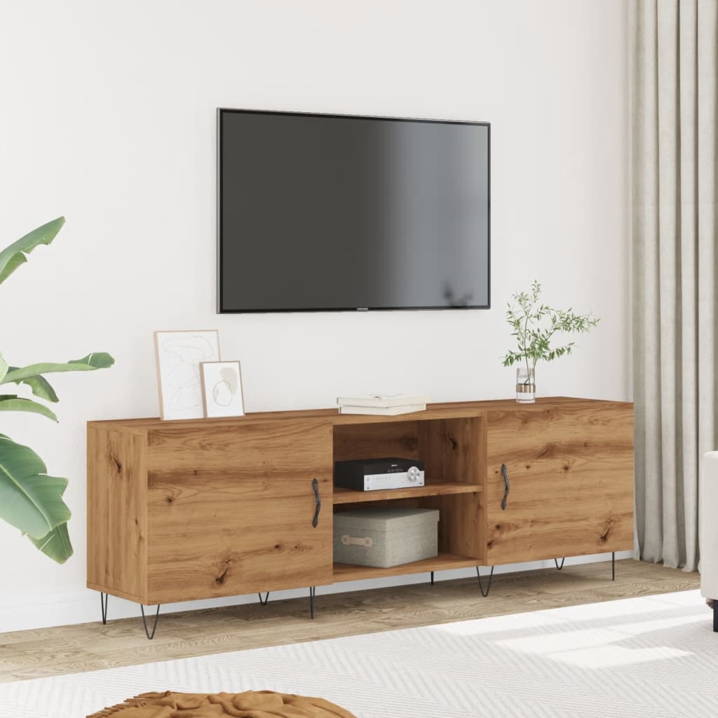 TV Cabinet Artisan Oak 150x30x50 cm Engineered Wood