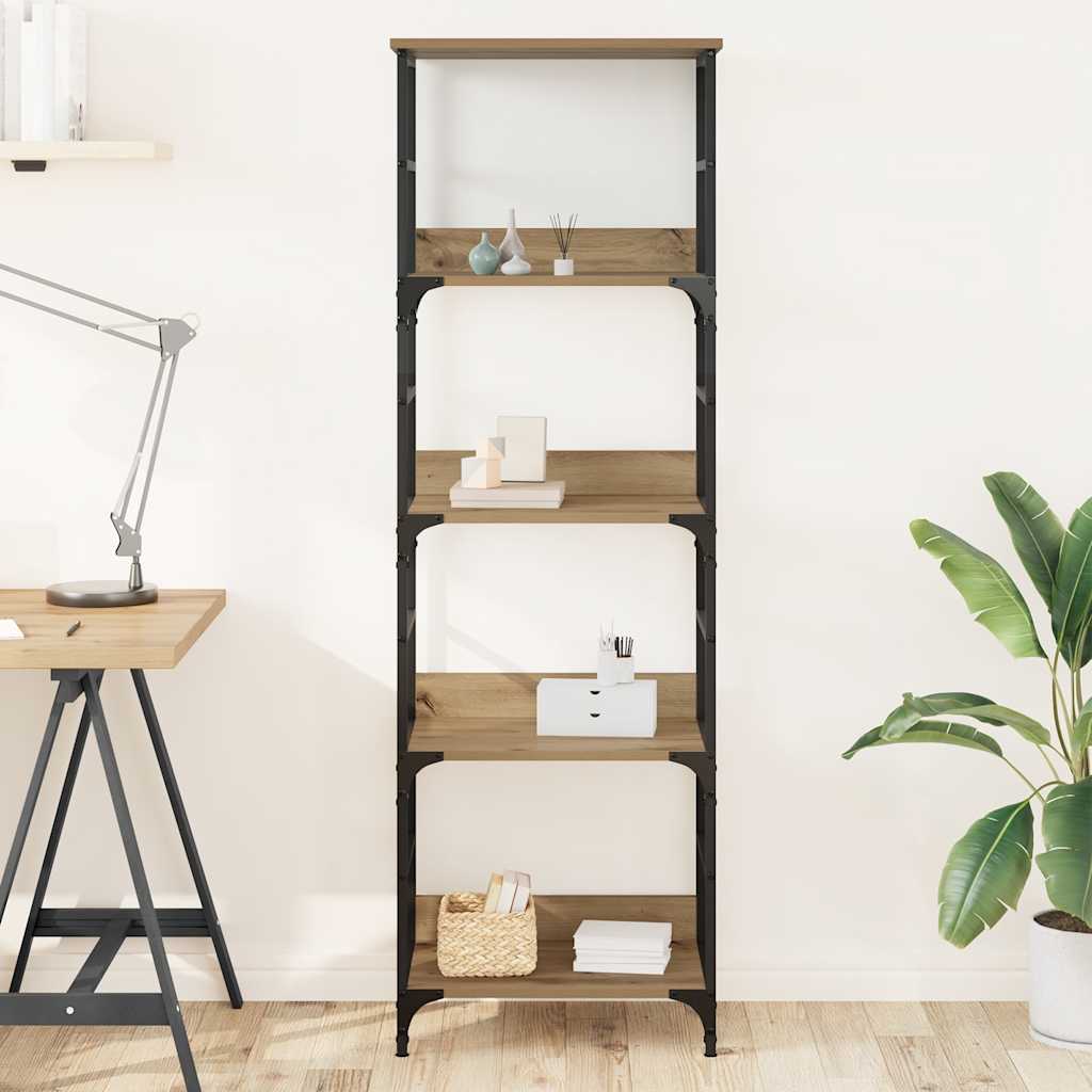 Bookshelf Artisan Oak 50x33x153 cm Engineered Wood