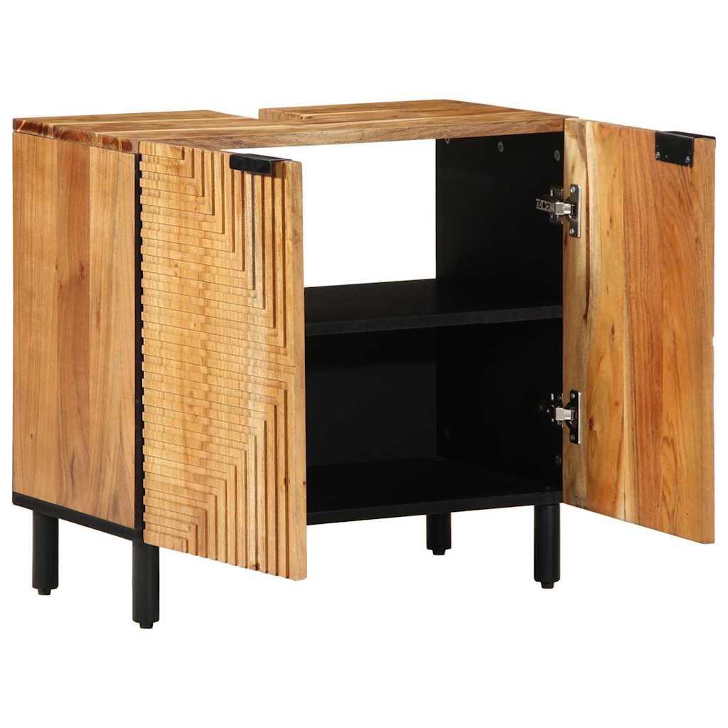 Bathroom Sink Cabinet 62x33x58 cm Solid Wood Acacia