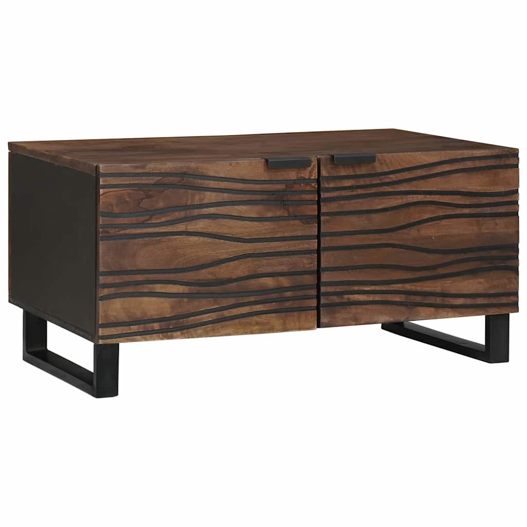 Coffee Table - 80 x 50 x 40 cm, made from solid wood and engineered wood.