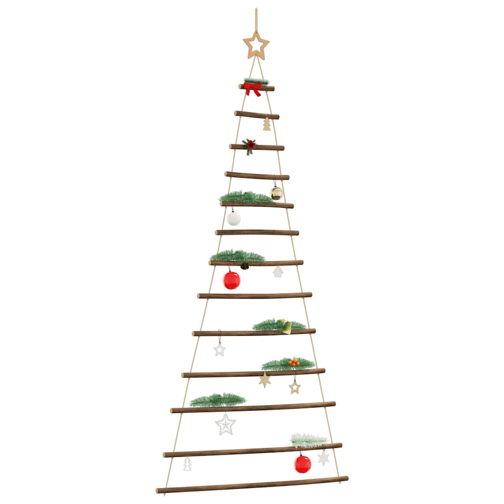 SNOLIX Hanging Christmas Tree with Top Star 86x180 cm Natural Branch