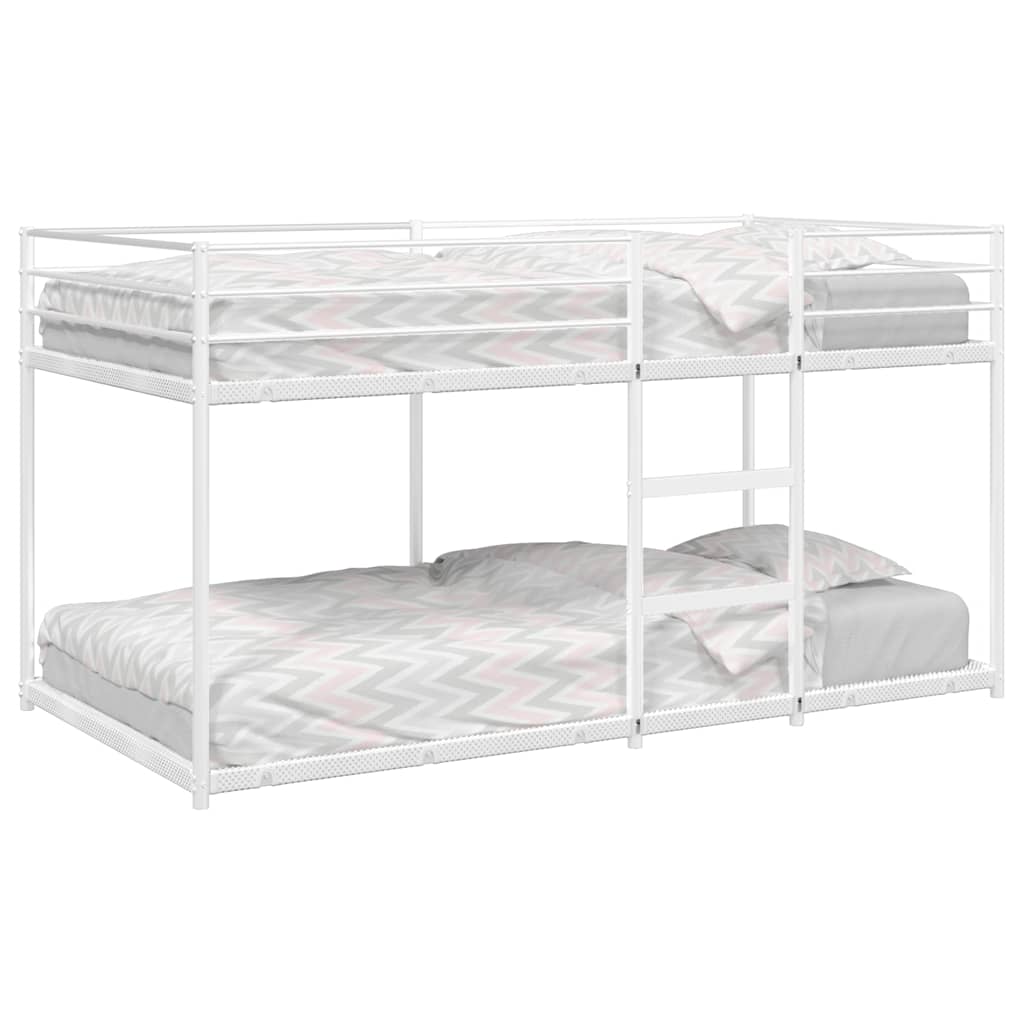 Bunkbed White 90x200cm Steel