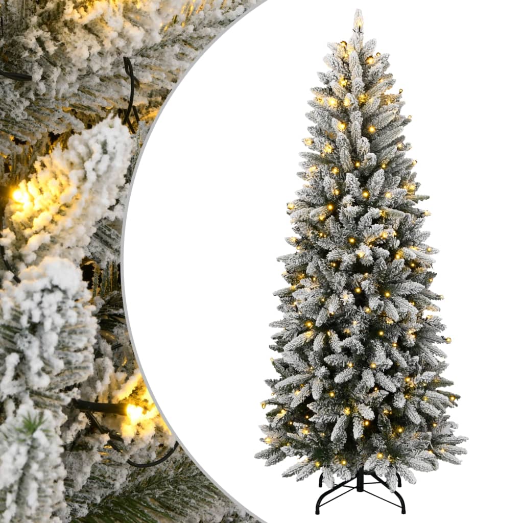 Briet Artificial Christmas Tree 300 LEDs and Flocked Snow 210cm