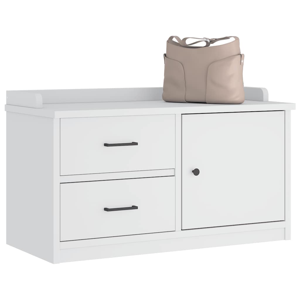 OKNI Medium Hallway Shoe Bench White