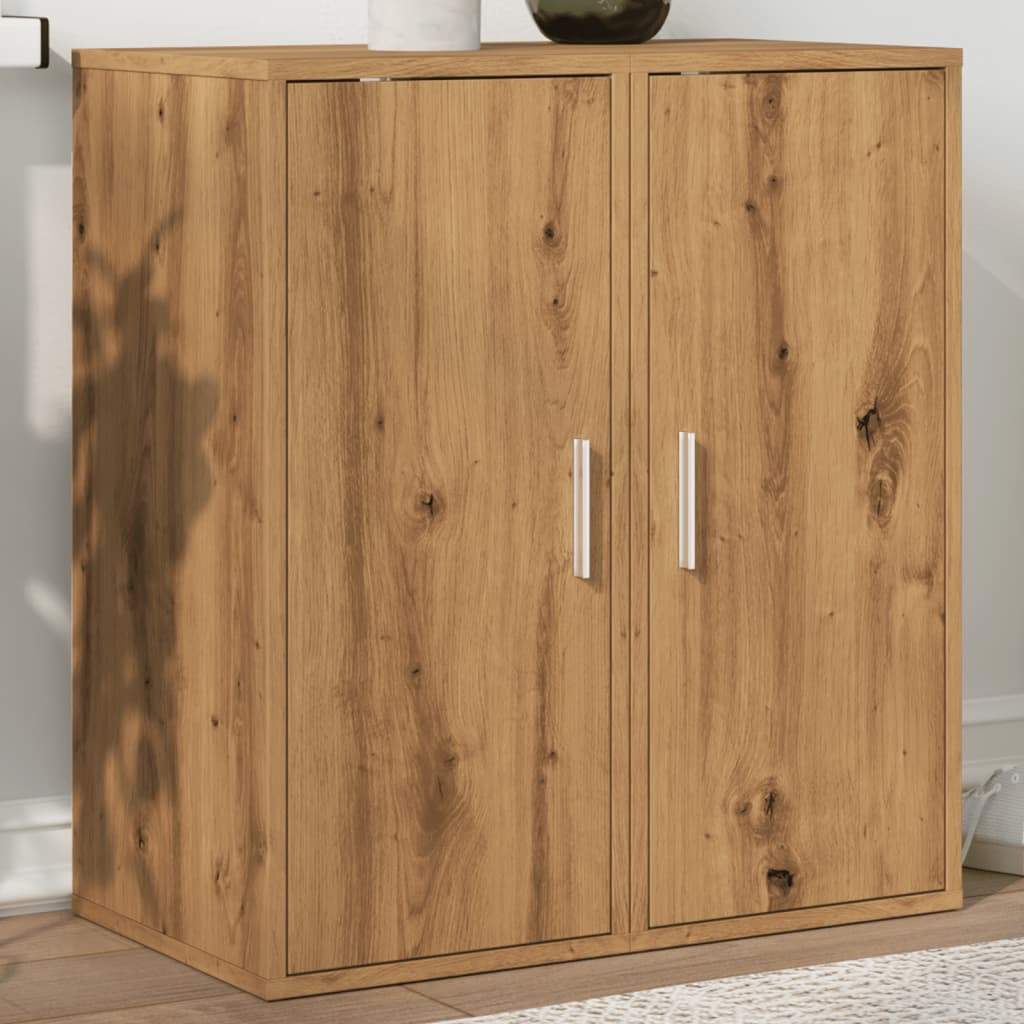 SUMMIT Small Shoe Cabinets 2 Pieces Artisan Oak