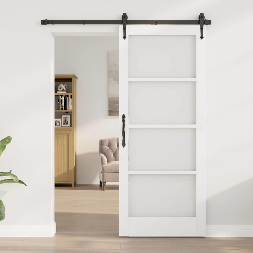 Interior Door with Glass "ORKDAL" White 83x202x4 cm