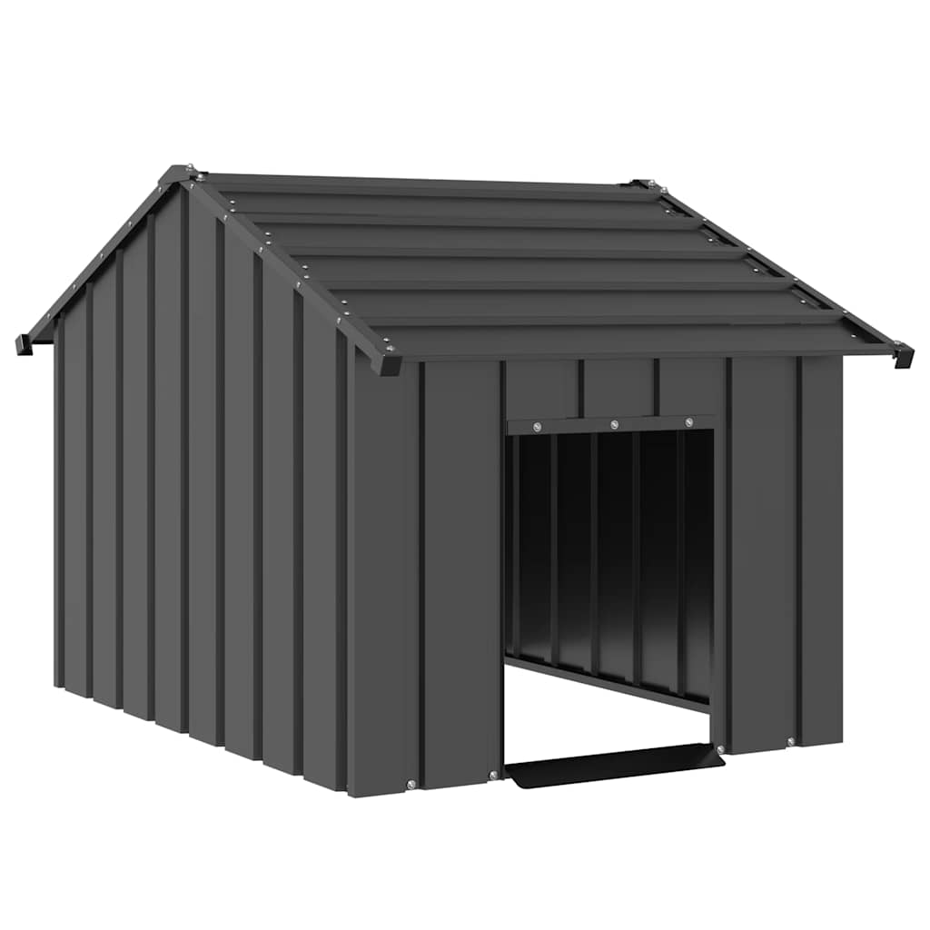 Dog House with Roof 83x130x85 cm Galvanised Steel