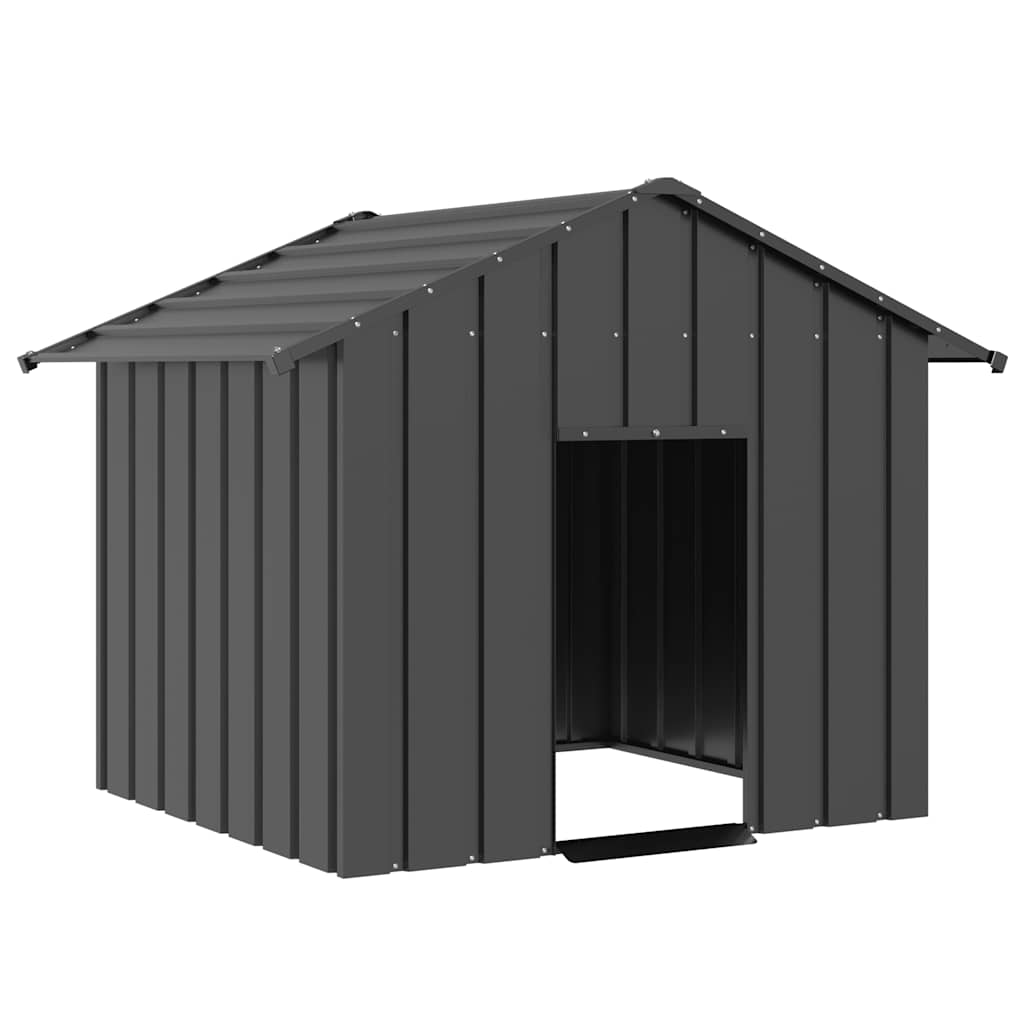 Dog House with Roof 131x101x102 cm Galvanised Steel