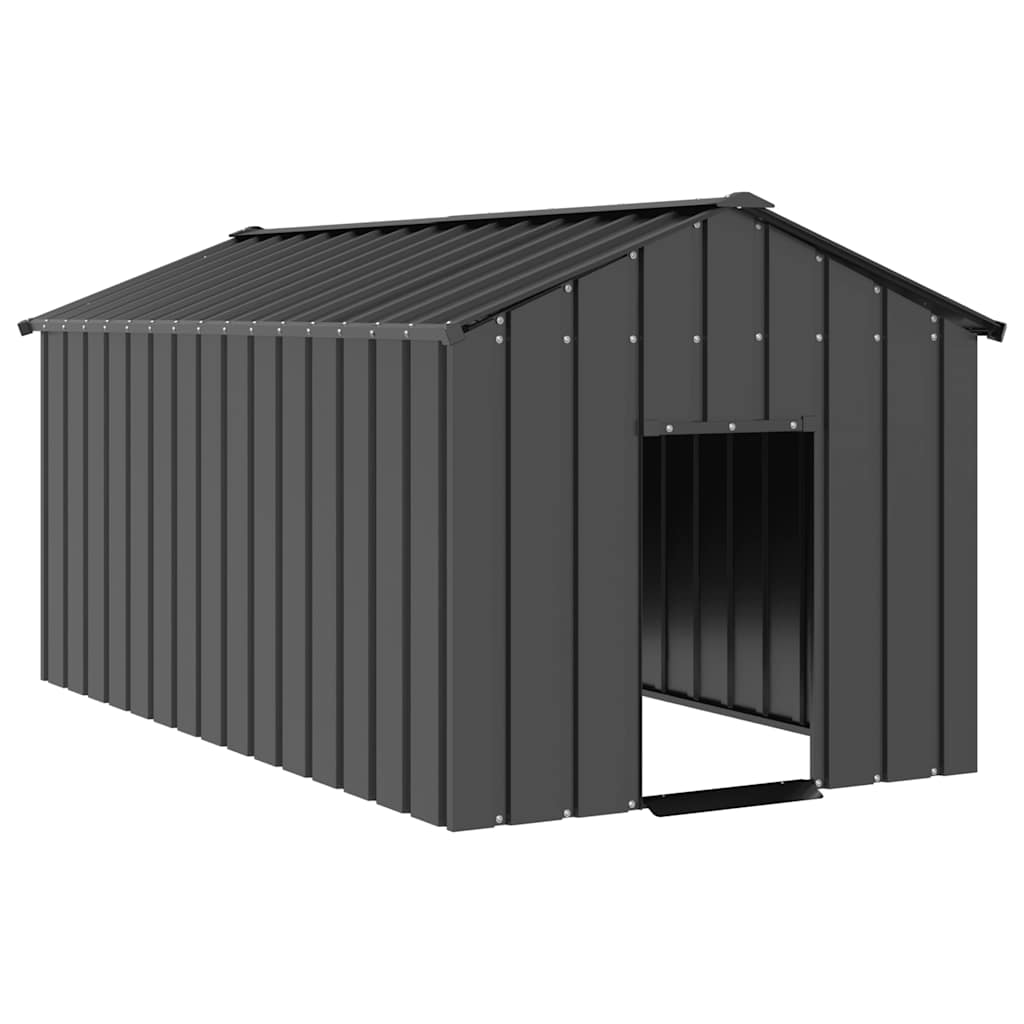 Dog House with Roof 114x202x101 cm Galvanised Steel