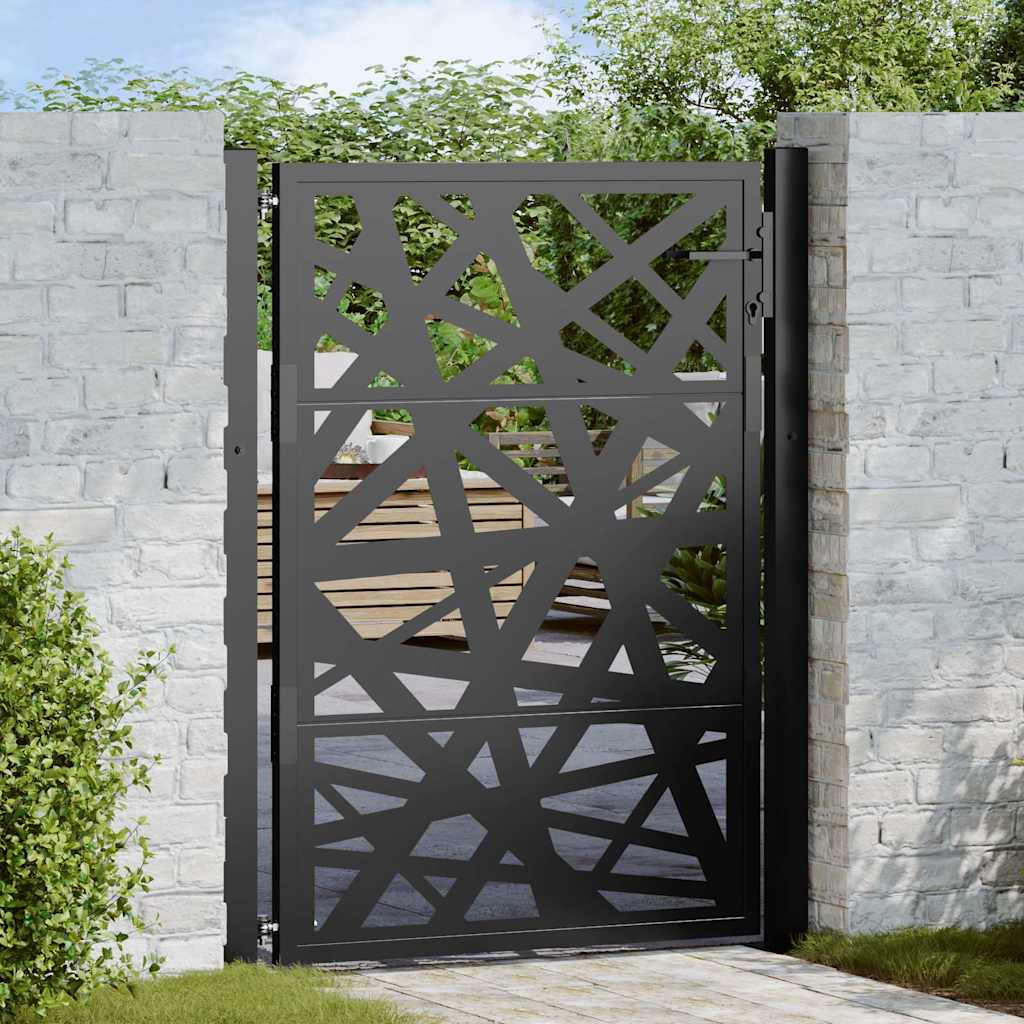 Garden Gate Black 105x130 cm Steel Light Design